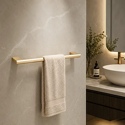 System Banyo Octagon Uzun Havluluk Gold Renk 20x75x450 mm (BA1026 004 GL) - System Banyo (1)