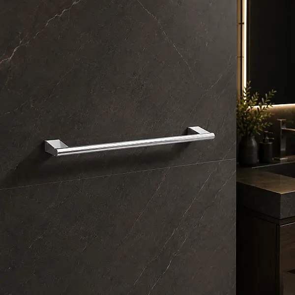 System Banyo Octagon Uzun Havluluk Krom Renk 20x75x450 mm (BA1026 004 CR) - 1