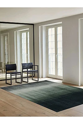 Odessa 500 Siyah Yeşil Degrade Ombre Modern Halı Tasarım Ince Kilim Halı Ev Oda Salon Halısı 120x200 - Arteluna Home (1)