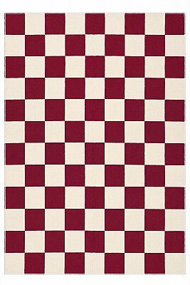 Odessa Bordo Krem Damalı Yıkanabilir Bohem Dijital Baskı Şönil Mutfak Salon Ev Oda Koridor Halısı 120x200 - Arteluna Home