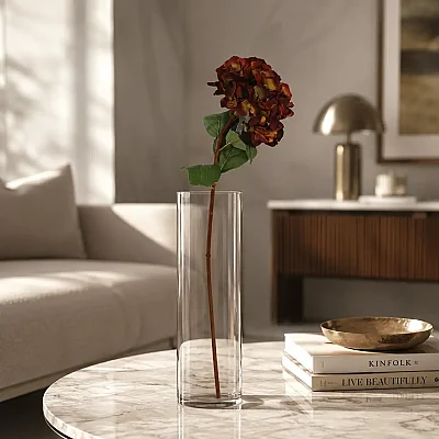Ortance Brown Yapay Çiçek 20*83*15 cm (AK.JZ0012) - Vitale (1)