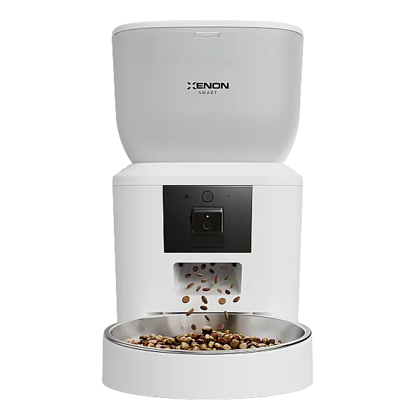 Otomatik Kedi Mama Kabı (Kameralı) | Çelik Kaseli, Sesli, Wifi, Mobil Kontrol, Akıllı Mama Kabı (X8604) - 1