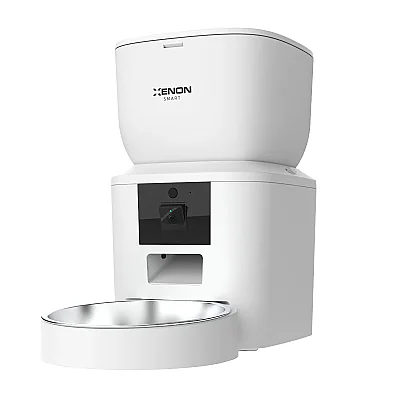 Otomatik Kedi Mama Kabı (Kameralı) | Çelik Kaseli, Sesli, Wifi, Mobil Kontrol, Akıllı Mama Kabı (X8604) - Xenon Smart (1)
