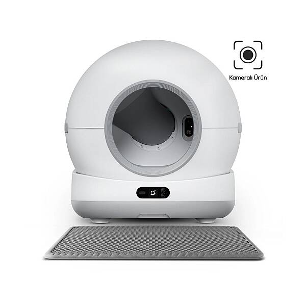 Otomatik Kedi Tuvaleti (Kameralı) | 72 Lt, 1080p, Mobil Kontrol, Wifi, Akıllı Kedi Tuvaleti (X8623) - 1