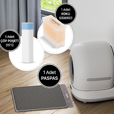 Otomatik Kedi Tuvaleti (Kameralı) | 72 Lt, 1080p, Mobil Kontrol, Wifi, Akıllı Kedi Tuvaleti (X8623) - Xenon Smart (1)