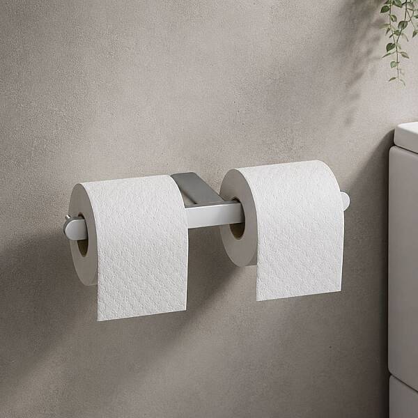 System Banyo Ovalin İkili Tuvalet Kağıtlığı Krom Renk 87x137x159 mm (BA1025 013 CR) - 1
