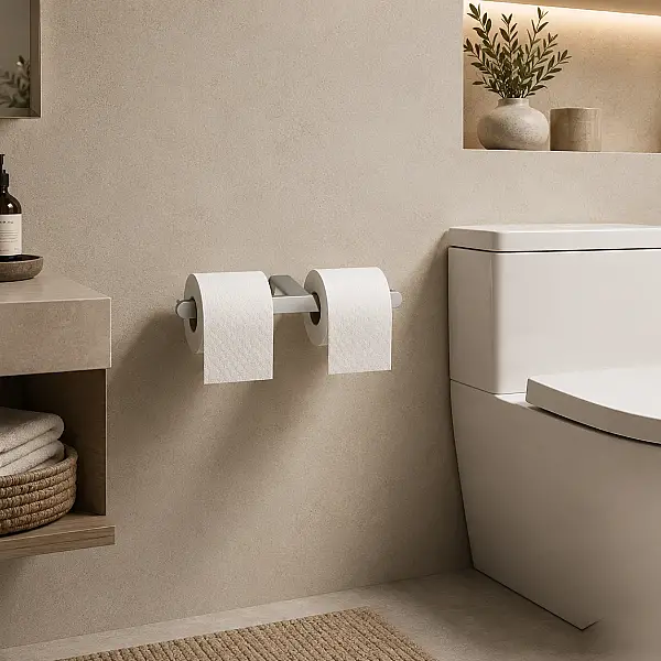 System Banyo Ovalin İkili Tuvalet Kağıtlığı Krom Renk 87x137x159 mm (BA1025 013 CR) - 3