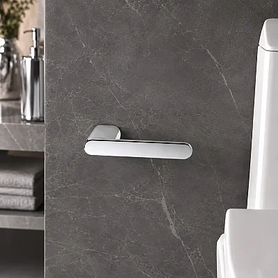 System Ovalin Tuvalet Kağıtlığı Krom Renk 25x63x159 mm (BA1025 002 CR) - 1