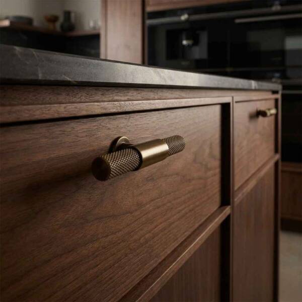 Özen 158 Modeli Antik Sarı Düğme Kulp (Ö158-D-94) - 1