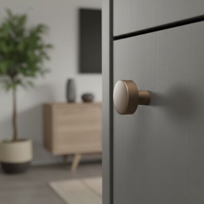 Özen 9128 Modeli Düğme Kulp Antik Renk (Ö9128-D-94) - Özen