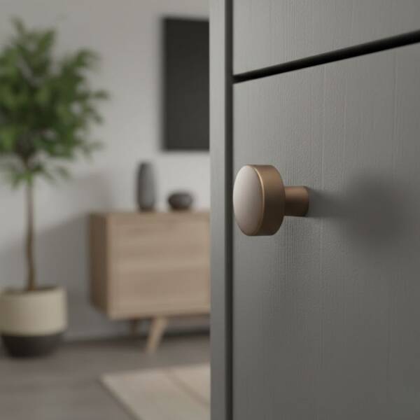 Özen 9128 Modeli Düğme Kulp Antik Renk (Ö9128-D-94) - 1