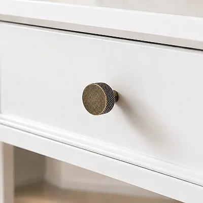 Özen 9129 Modeli Düğme Kulp Antik Sarı (Ö9129-D-94) - 1