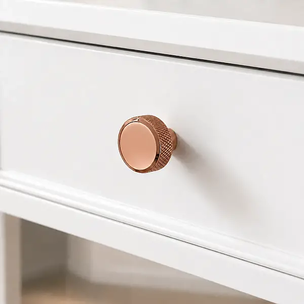 Özen 9129 Modeli Rose Renk Düğme Kulp (Ö9129-D-101) - 1