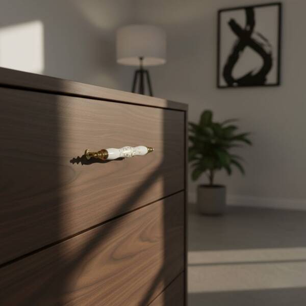 Özer Zirve Mobilya Kulbu Altın Renk 128mm Kulp (B-3027-128-22) - 1