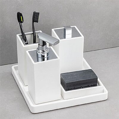 System Pamukluk Beyaz/Krom Renk 146x73x73 mm (BA2027 024 R1-CR) - System Banyo