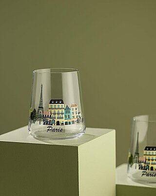 Paris City İkili Su Bardağı Seti - 5