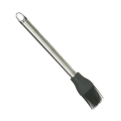 Paslanmaz Çelik Kulplu Silikon Fırça 26,5 cm (AK.JF170481240) - Vitale