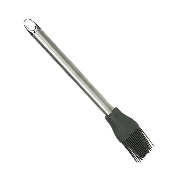 Paslanmaz Çelik Kulplu Silikon Fırça 26,5 cm (AK.JF170481240) - 1