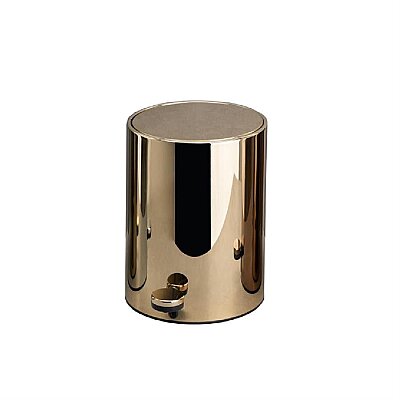 Pedallı Çöp Kovası Gold Renk 3 Litre 265x203x203 mm (BA4054 031 GL-GL) - System Banyo