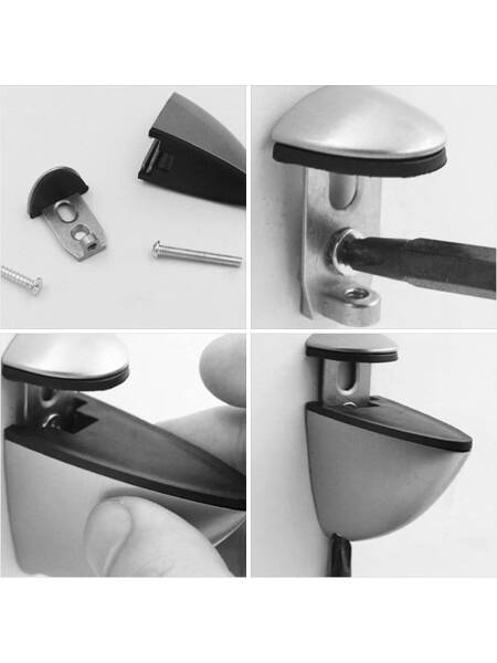 Ayder Pelikan Cam Raf Tutucu Cam Etajer Tutucu Krom (A1825) - 3