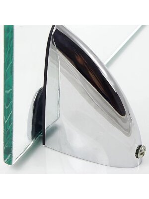 Ayder Pelikan Cam Raf Tutucu Cam Etajer Tutucu Krom (A1825) - 5