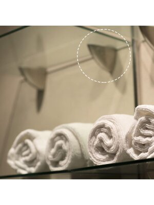 Ayder Pelikan Cam Raf Tutucu Cam Etajer Tutucu Krom (A1825) - Ayder (1)