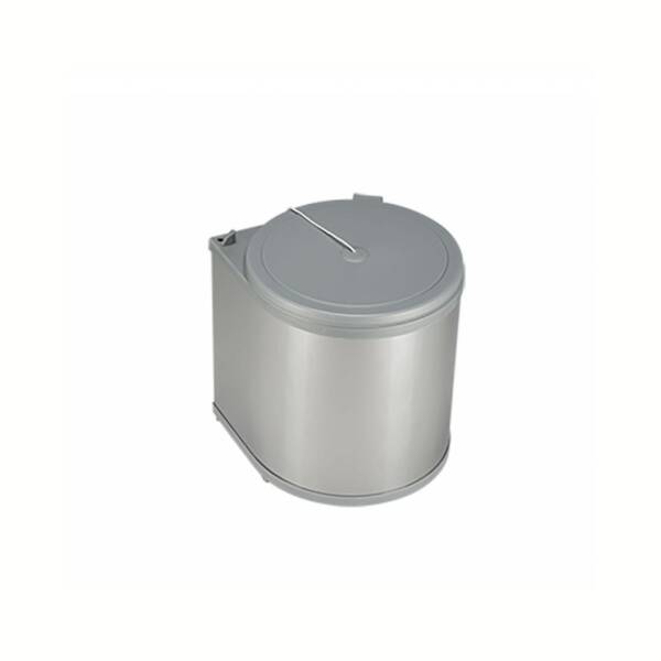 Pelikan Gri Paslanmaz İp Bağlantılı 11 Litre Çöp Kovası Modül 40cm (12100) - 1