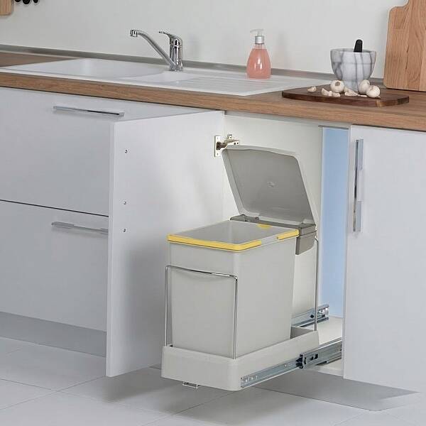 Pelikan Raylı Plastik 20+1 Litre Tek Kova Çöp Kovası (21500) - 1