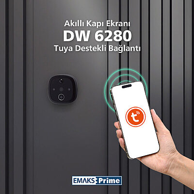 Emaks Prime DW6280 Akıllı Kapı Ekranı Dürbünü Tuya (EE.ACS.001.0002.R001) - Emaks Prime (1)