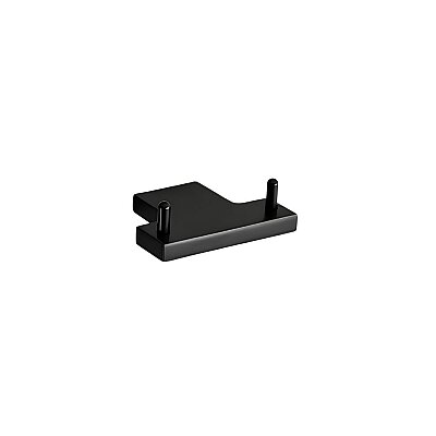 System Banyo Plain İkili Askılık Siyah Renk 28x60x80 mm (BA1027 012 AL6) - System Banyo