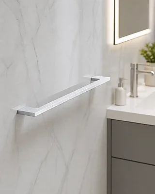 System Banyo Plain Uzun Havluluk Krom Renk 15x80x450 mm (BA1027 004 CR) - 1