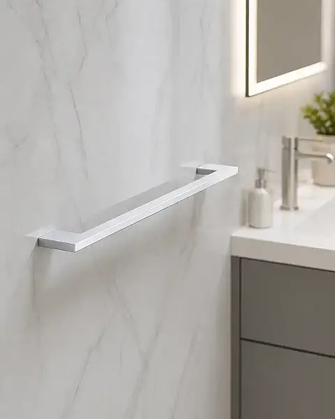 System Banyo Plain Uzun Havluluk Krom Renk 15x80x450 mm (BA1027 004 CR) - 1