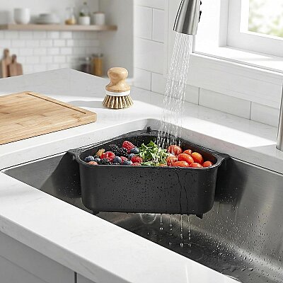 Plastik Lavabo Çöp Süzgeci Vantuzlu (AMZ31) - SESE