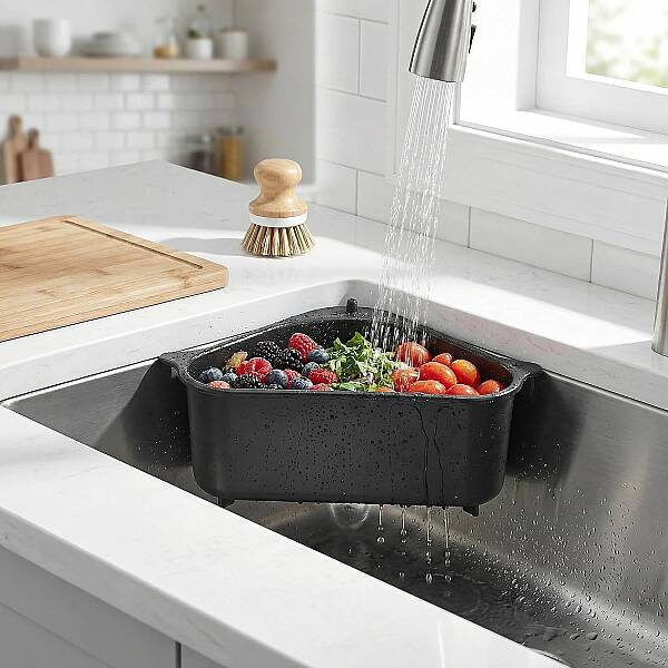 Plastik Lavabo Çöp Süzgeci Vantuzlu (AMZ31) - 1