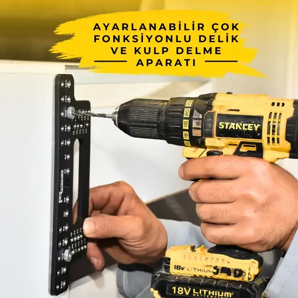 Pratikmen Ayarlanabilir Çok Fonksiyonlu Kulp Ve Delik Delme Aparatı (SL0545) - 3