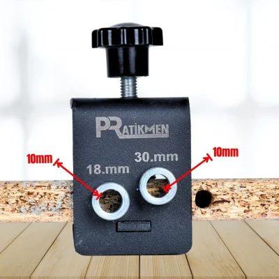 Pratikmen Bas Aç 18 ve 30 Mm Orta Merkez Delik Delme Aparatı (SL0564) - 3