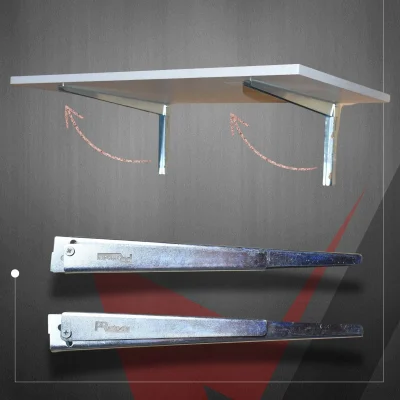 Pratikmen Katlanır Duvara Monte Aç Kapa Masa Ayağı L Masa Konsolu 30 cm (SL0555) - 2