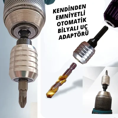 Pratikmen Kendinden Emniyetli Otomatik Bilyalı Uç Adaptörü (SL0559) - 3