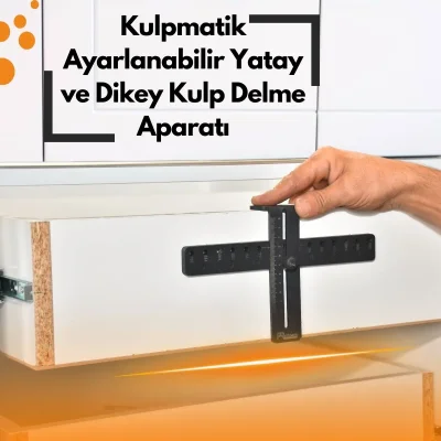 Pratikmen Kulpmatik Ayarlanabilir Yatay Ve Dikey Kulp Delme Aparatı (SL0541) - 5