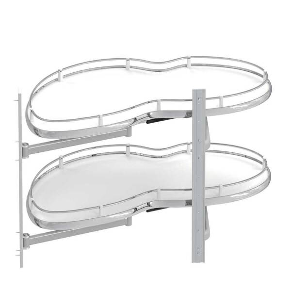 Pyramith Kör Köşe Fasülye Krom 45 cm Sol Mekanizma (C-3020-KR) - 2