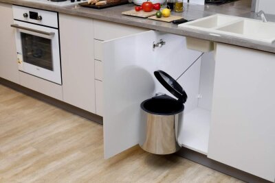 Pyramith Paslanmaz Yuvarlak Çöp Kovası (C-2193) - Pyramith