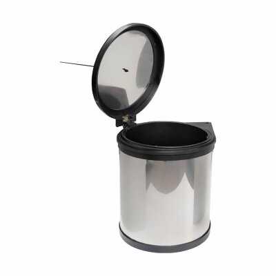 Pyramith Paslanmaz Yuvarlak Çöp Kovası (P-9151-S) - Pyramith (1)