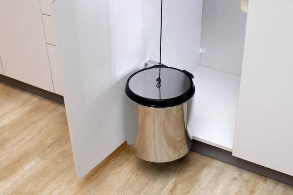 Pyramith Paslanmaz Yuvarlak Çöp Kovası (P-9151-S) - 3