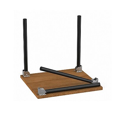 Tempo Katlanır Masa Ayağı 42mm, 71cm Mat Siyah (11.503) - Tempo