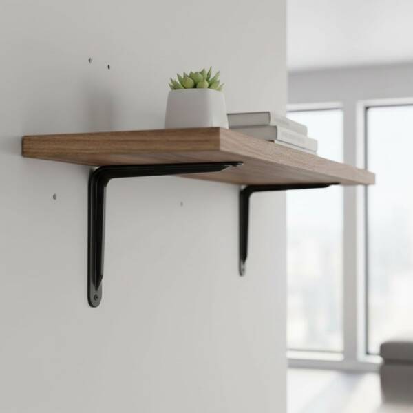 Sese Siyah Raf Altı 25x30 Raf Tutucu (RAF238) - 1