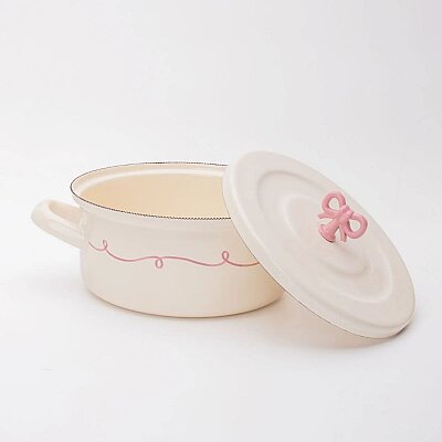 Rebel Bow Emaye 18cm Kısa Tencere (EMAY4) - Emaylab (1)