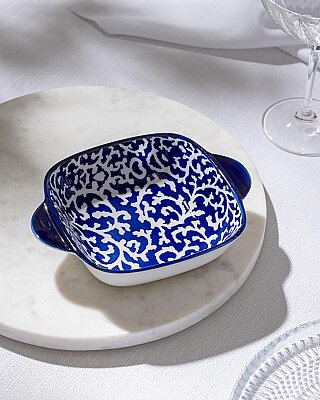 Reneta Kare Tabak Mavi Beyaz 17 cm (AMZ49) - 5