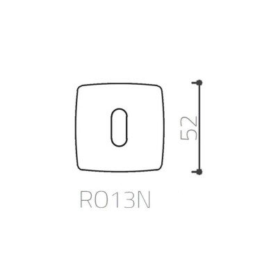 System Kare Oda Kapı Rozeti Rose Renk (RO13Y RS) - 2