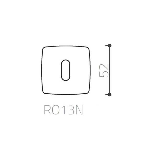 System Kare Oda Kapı Rozeti Rose Renk (RO13Y RS) - 2