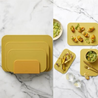 Rosti Choptima Kesme Tahtası Seti 3Lü Hardal Rengi (RS 27822) - Rosti (1)